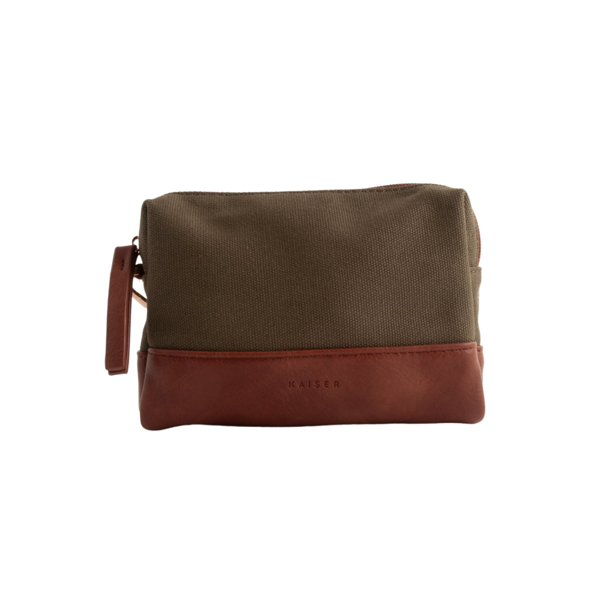 Kaiser Canvas Make-up Bag - KHAKI